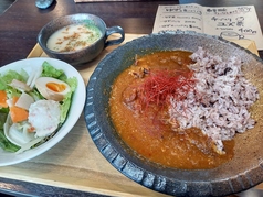 燻製肉のカレーライス