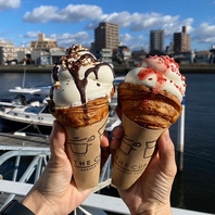 本場のカフェメニューも充実のラインナップ