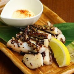 イカ下足の炭焼き