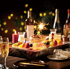 アニバーサリーデザート&フラワープレート