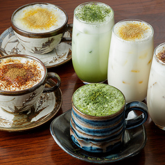 ほうじ茶ラテ/抹茶ラテ/ジャスミンラテ