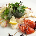 料理メニュー写真 北海蛸の焼きカルパッチョ　白トリュフオリーブ
