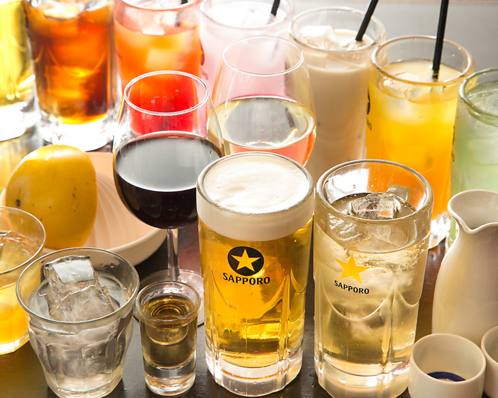 ドリンクは『濃いめ』無料です！！ケチってないで濃いめ無料ですよ！サービスサービス！！