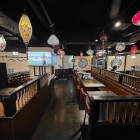 大勢でも大歓迎！店内でゆっくりとお食事いただけます。