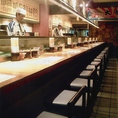 ライブ感が味わえるカウンター席