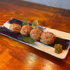 炭焼き鶏つくね 卵黄ダレ