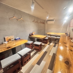 2025年10月に新しいお部屋が完成しました。加熱式たばこのみのお席で、土足禁止となります。8名、4名、2名テーブルとカウンター5席のお部屋となります。