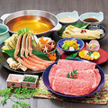 料理メニュー写真&nbsp;牛・かにしゃぶセット　※2名様より
