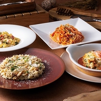 季節の食材を取り入れた選べるパスタ・リゾット★