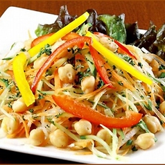 玉ねぎと茹でたインド豆のサラダ【Kadale and Onion Salad （White Chickpeas and Onion Salad）】