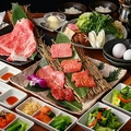料理メニュー写真&nbsp;焼肉からすき焼きへと続く流れが魅力の『純コース』