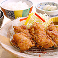 唐揚定食 にんにく醤油　karaage　teisyoku ninniku