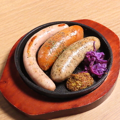 肉汁ソーセージ3種盛り