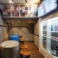 ビール片手にスポーツ観戦はいかがでしょうか！