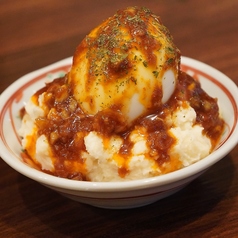 自家製ラー油がけポテサラ