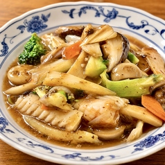 中国黒豆イカ炒め