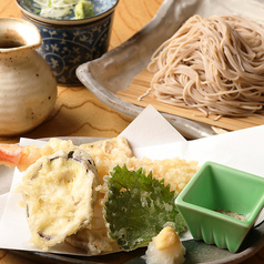 (冷)天ざるそば/(温)天ぷらそば