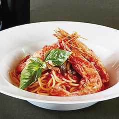 海老パスタ