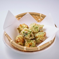 チーズ入りちくわの一口磯辺揚げ