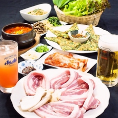 韓国家庭料理 イモのコース写真