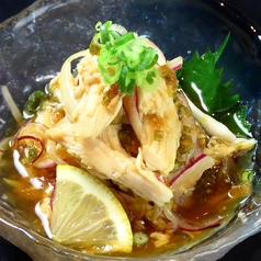 蒸し鶏ポン酢和え