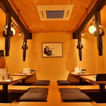 様々なシーンでご利用頂ける掘りごたつ座敷は4名様～OK！ご家族でのお食事にもピッタリ！