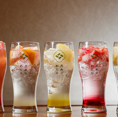 凍結レモンサワー/凍結グレープフルーツサワー/凍結パインサワー/凍結イチゴサワー/凍結トマトサワー