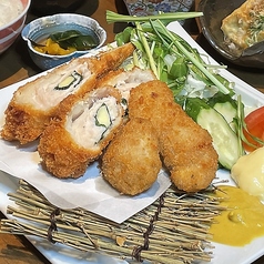 鶏ささみ挟み揚げ