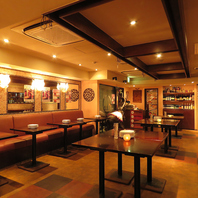 広々店内は40名様～最大60名様貸切可能！