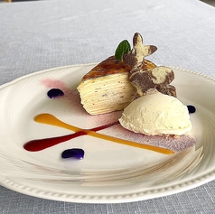 3月限定　ブリュレミルクレープ