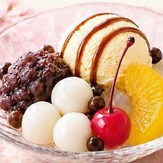 白玉クリームあんみつ