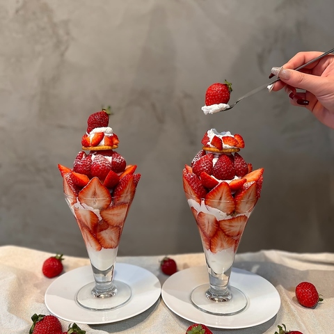 いちご農家による、いちご好きのためのいちごcafe♪朝から夜まで営業！