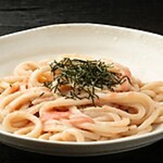 明太クリームうどん