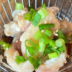 知覧鶏の鶏皮ポン酢