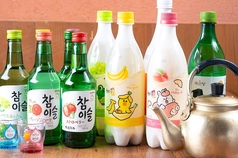 韓国で大人気のお酒を豊富にご用意♪