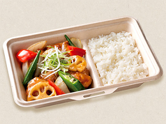 ごろっと野菜と鶏むね肉のバルサミコ香酢和え（お弁当）