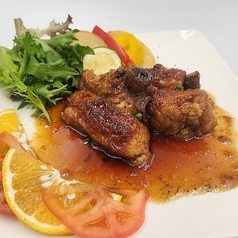 九州産スペアリブの甘夏マーマレードソース煮