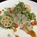 料理メニュー写真&nbsp;真鯛の和風カルパッチョ
