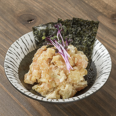 サーモンいぶりがっこのチーズなめろう
