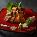 料理メニュー写真 鰻の白焼き～山椒、室戸塩～