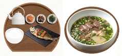 コンタン+干しイシモチ定食