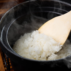 鉄釜銀シャリごはん ＜山形県産ブランド米『雪若丸』＞の写真