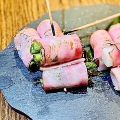 アスパラベーコン串２本