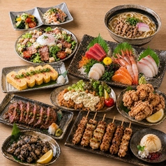 完全個室居酒屋　食べ飲み放題　地鶏焼き鳥と海鮮　串大臣　大宮駅前店のコース写真