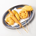 料理メニュー写真&nbsp;串揚げ盛合せ（5本）
