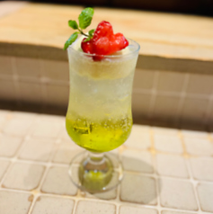 クリームソーダ　緑