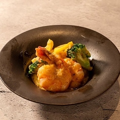 ガーリックシュリンプと彩野菜