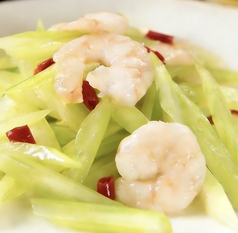エビとセロリ炒め