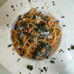 ズワイガニと法蓮草のアメリケーヌ 軽いクリームソース