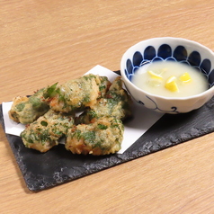 エビとホタテの大葉揚げ